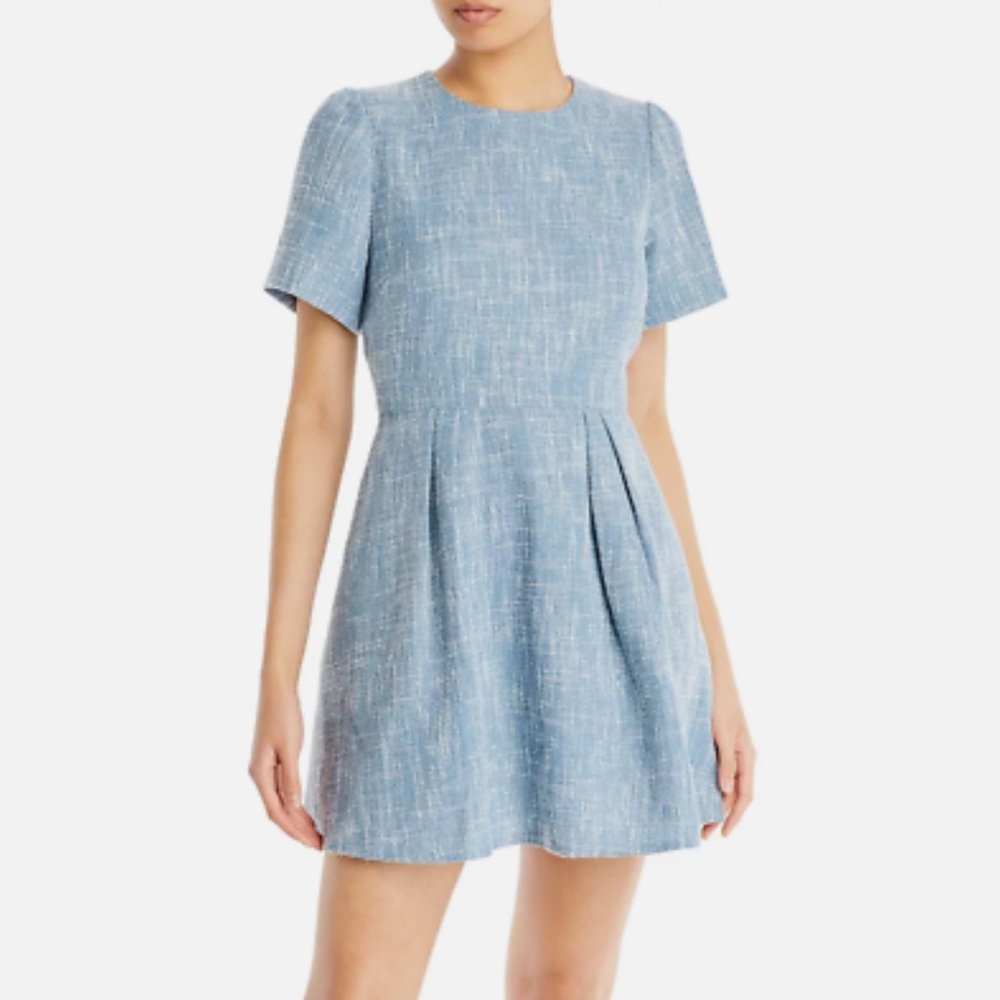 Aqua Mini Fit & Flare Dress